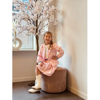 Saar set skirt + blazer pink