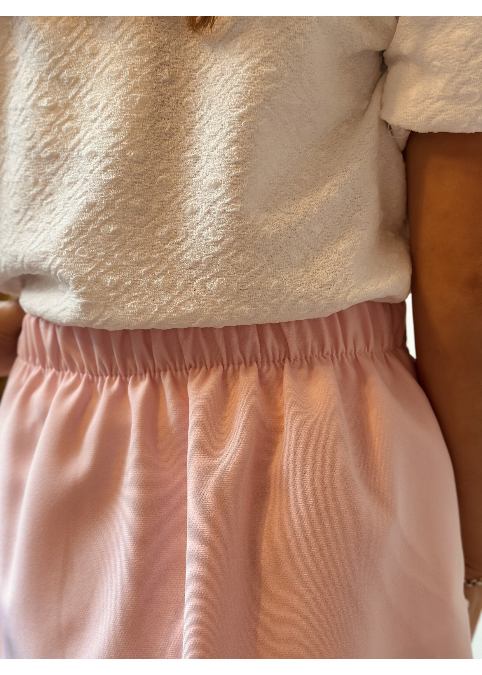 Saar set skirt + blazer pink