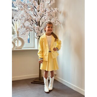 Saar set skirt + blazer yellow