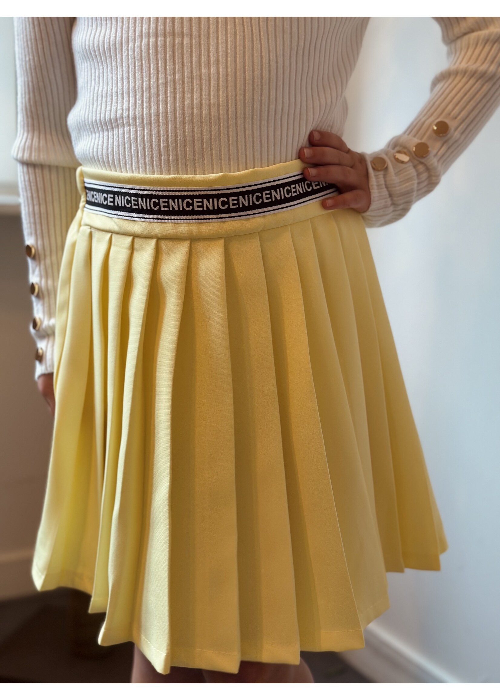 Saar set skirt + blazer yellow