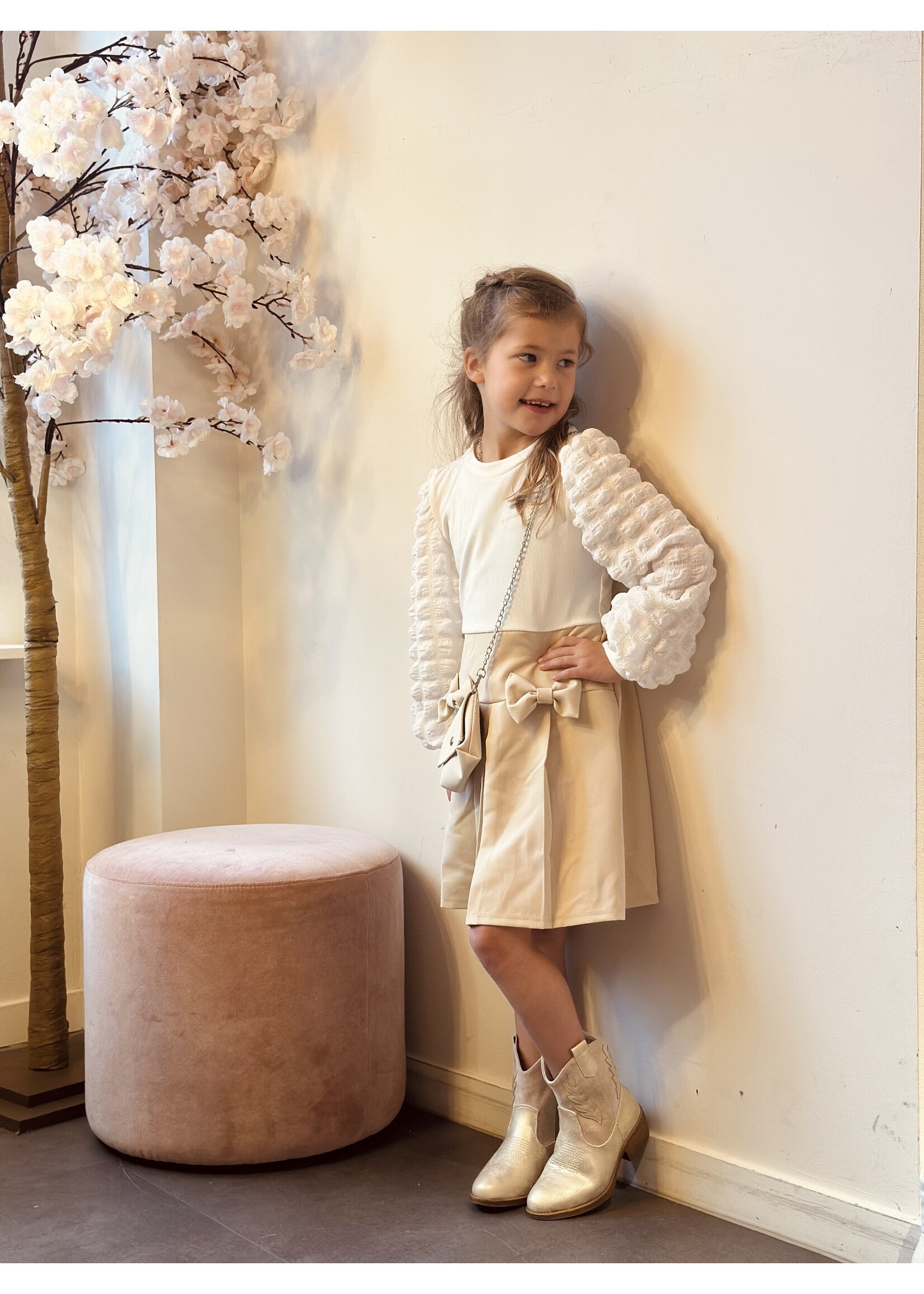 Marijne dress offwhite/beige