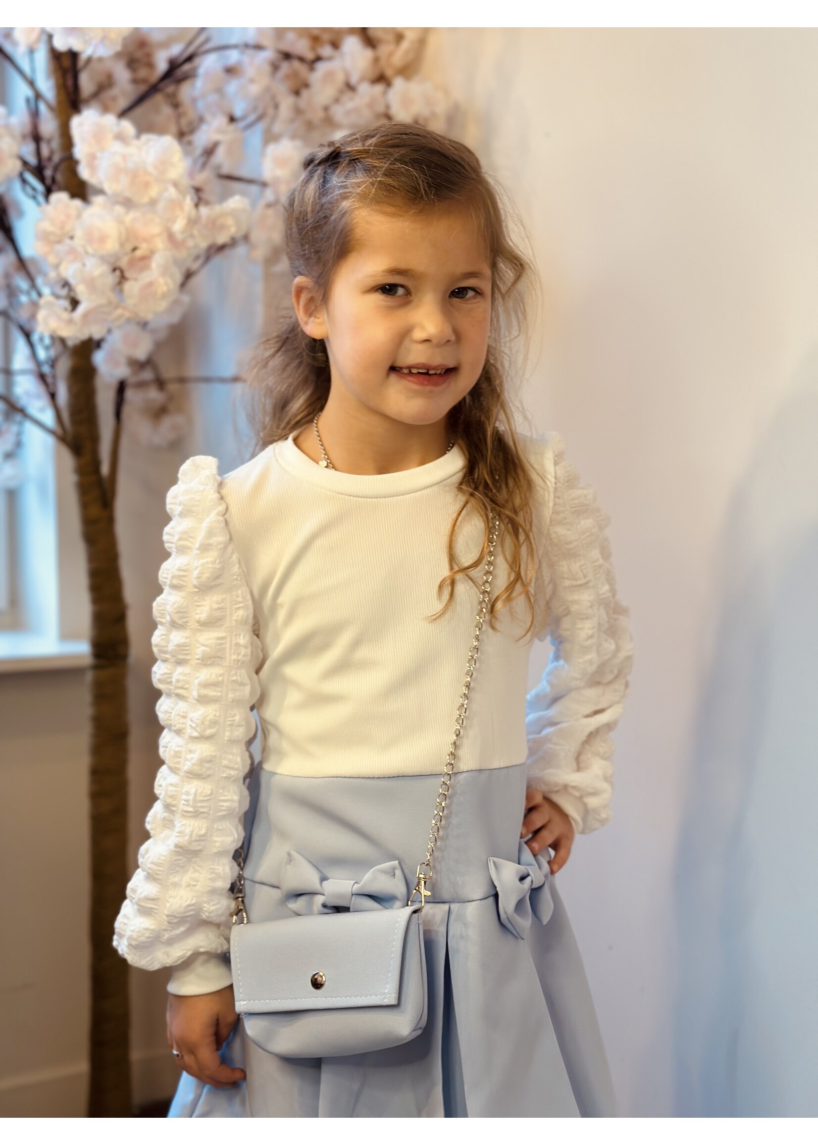 Marijne dress offwhite/light blue