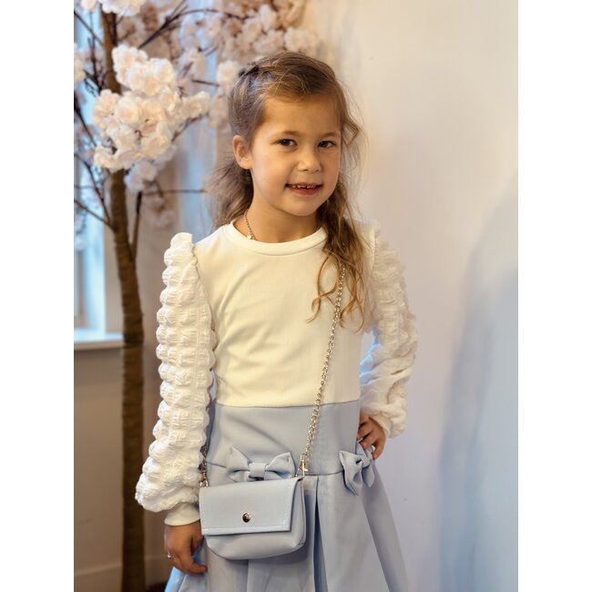 Marijne dress offwhite/light blue