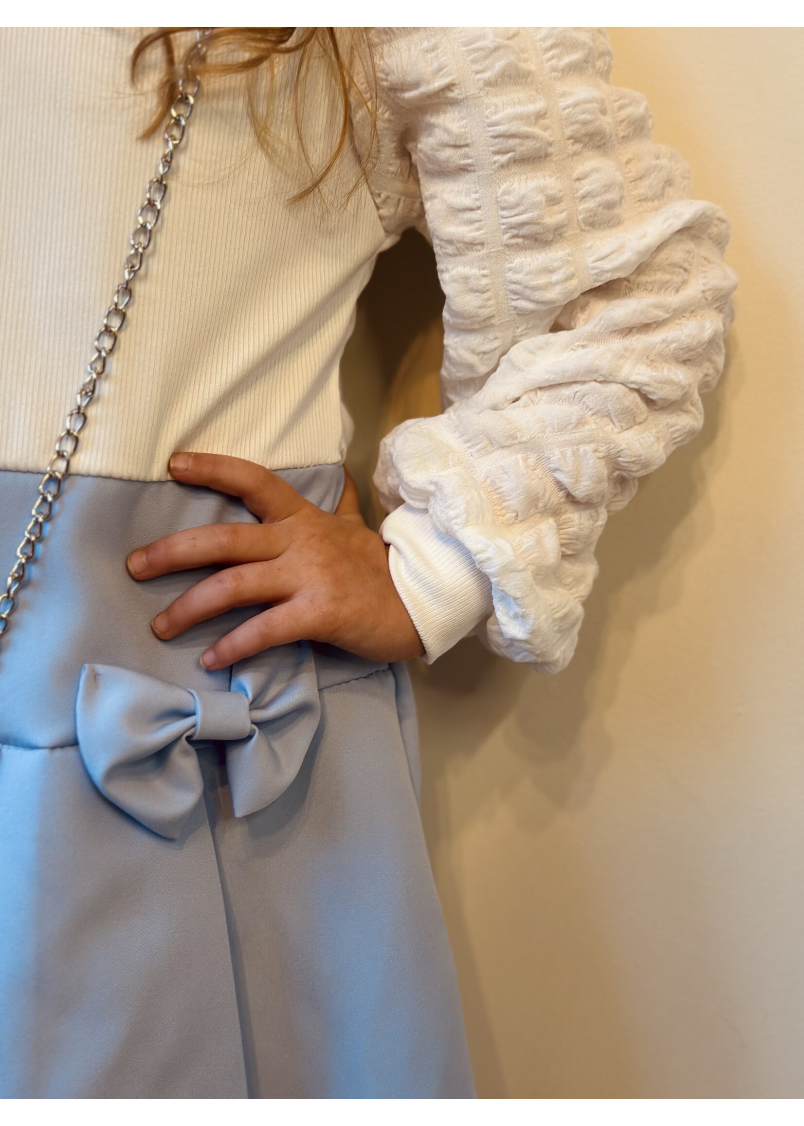 Marijne dress offwhite/light blue