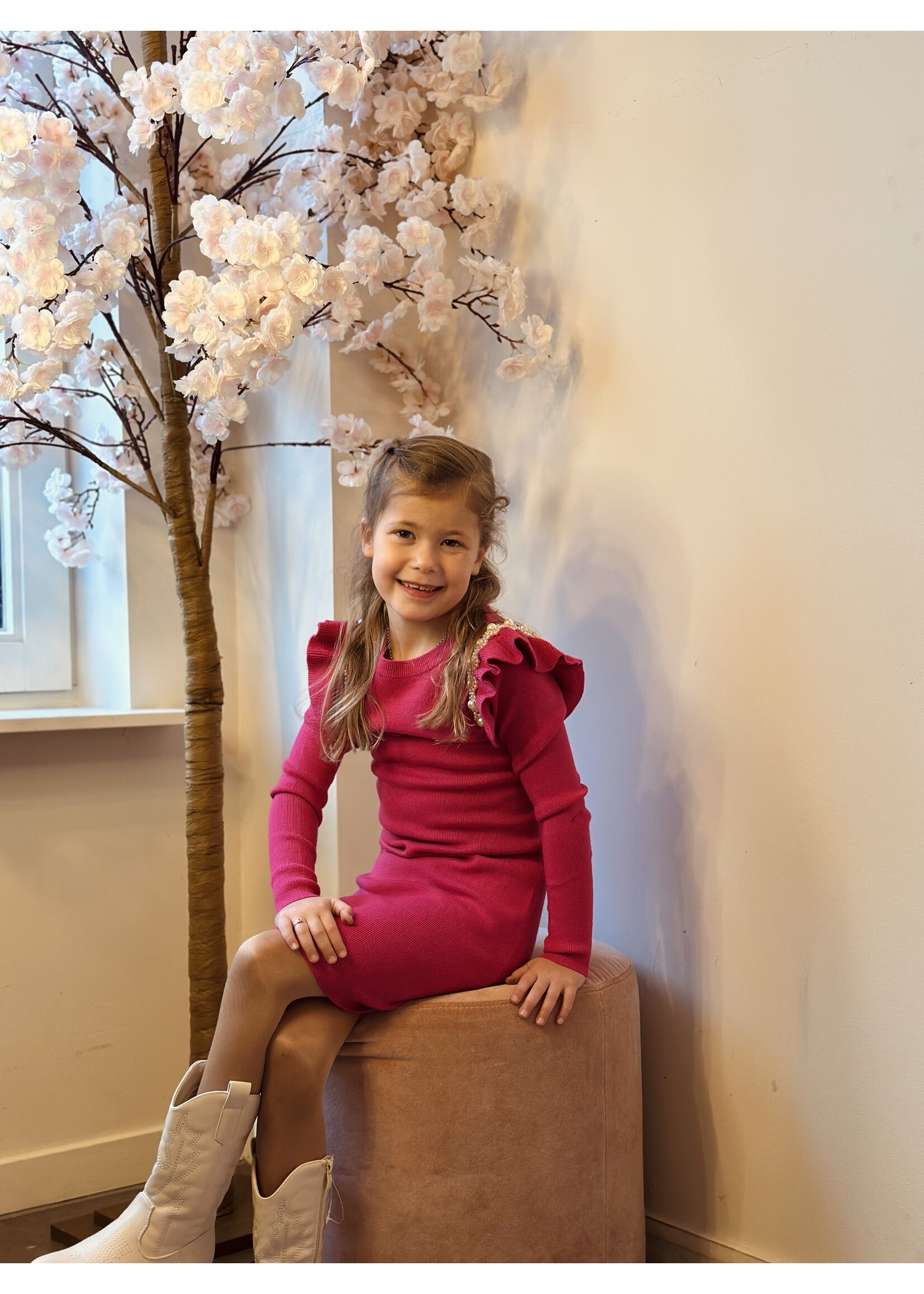 Manine dress dark pink