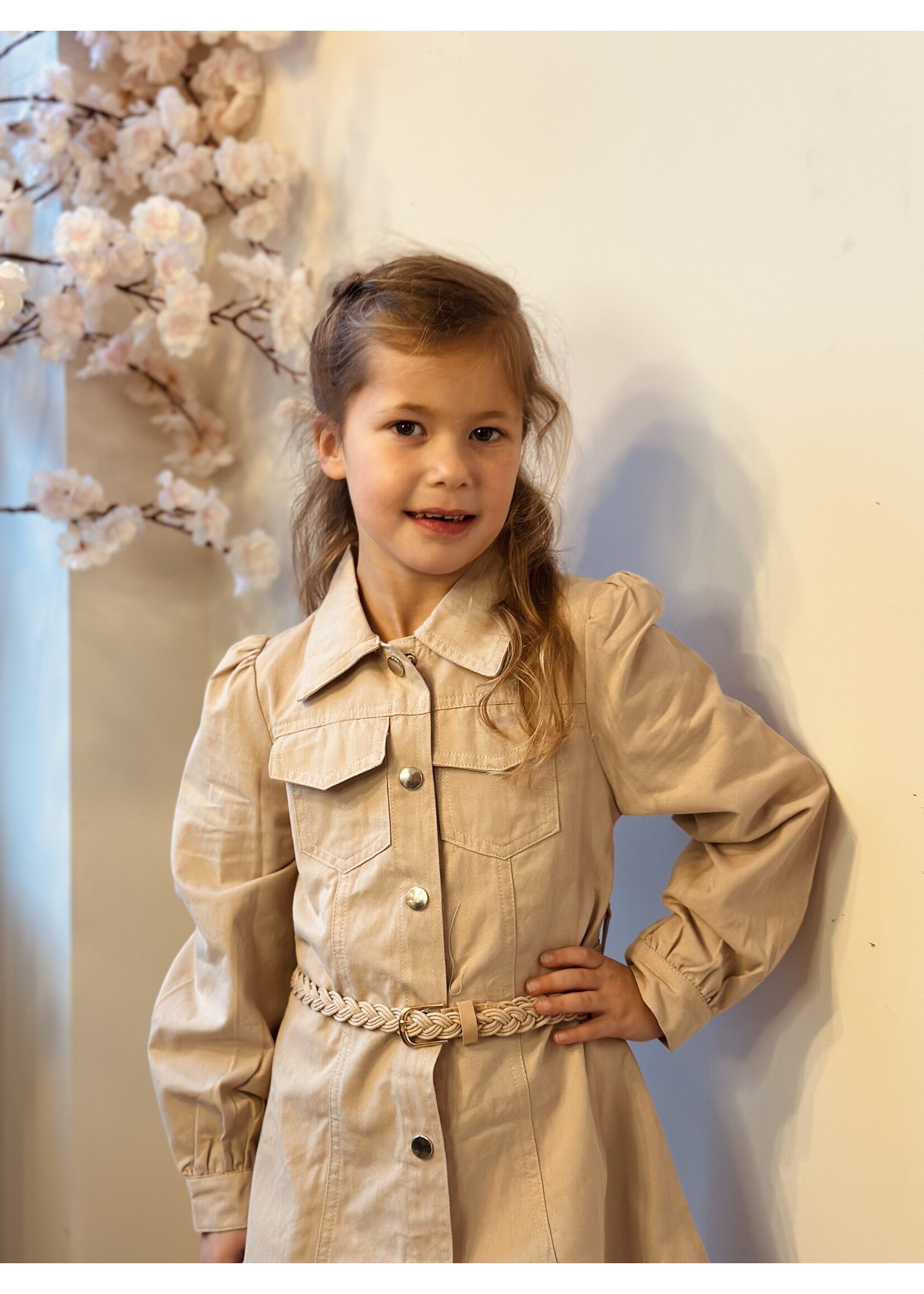 Leonieka denim dress beige