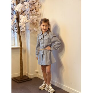 Leonieka denim dress light blue
