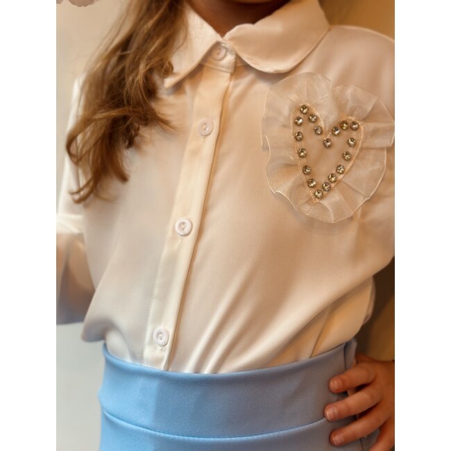 Amari blouse white detail