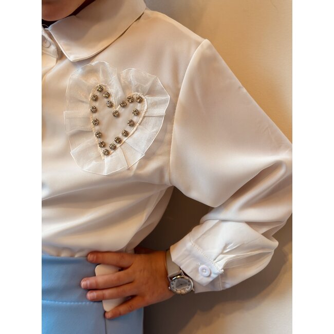 Amari blouse white detail