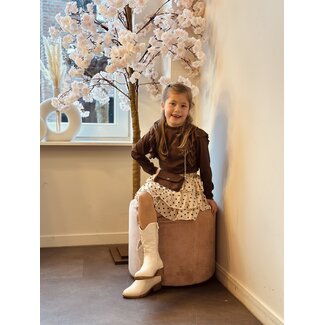 Samelia skirt beige/brown print