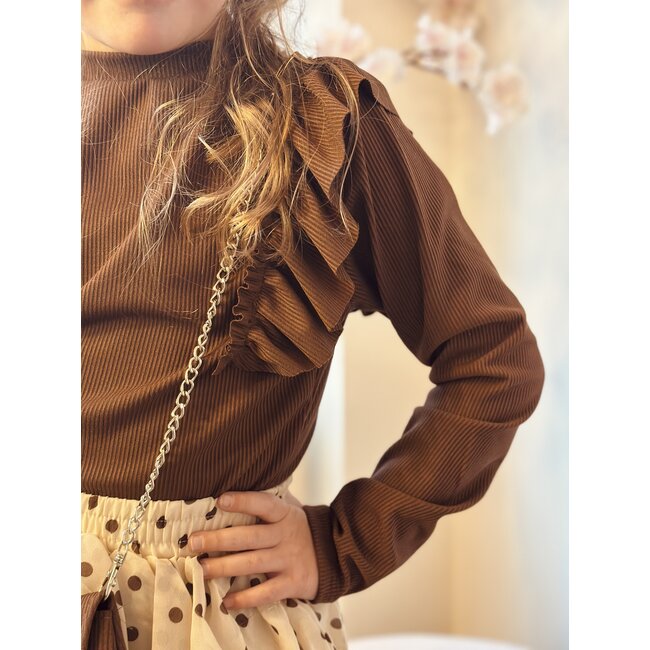Lynn top brown