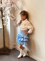 Melanie layered skirt blue