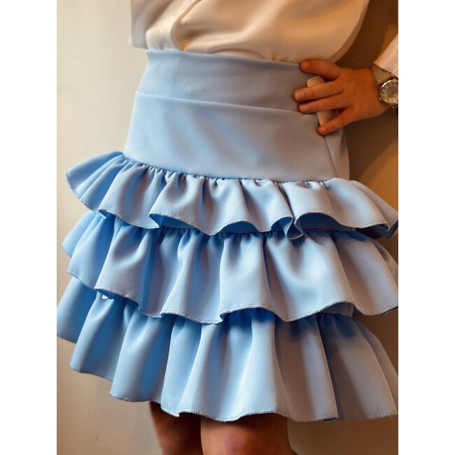 Melanie layered skirt blue