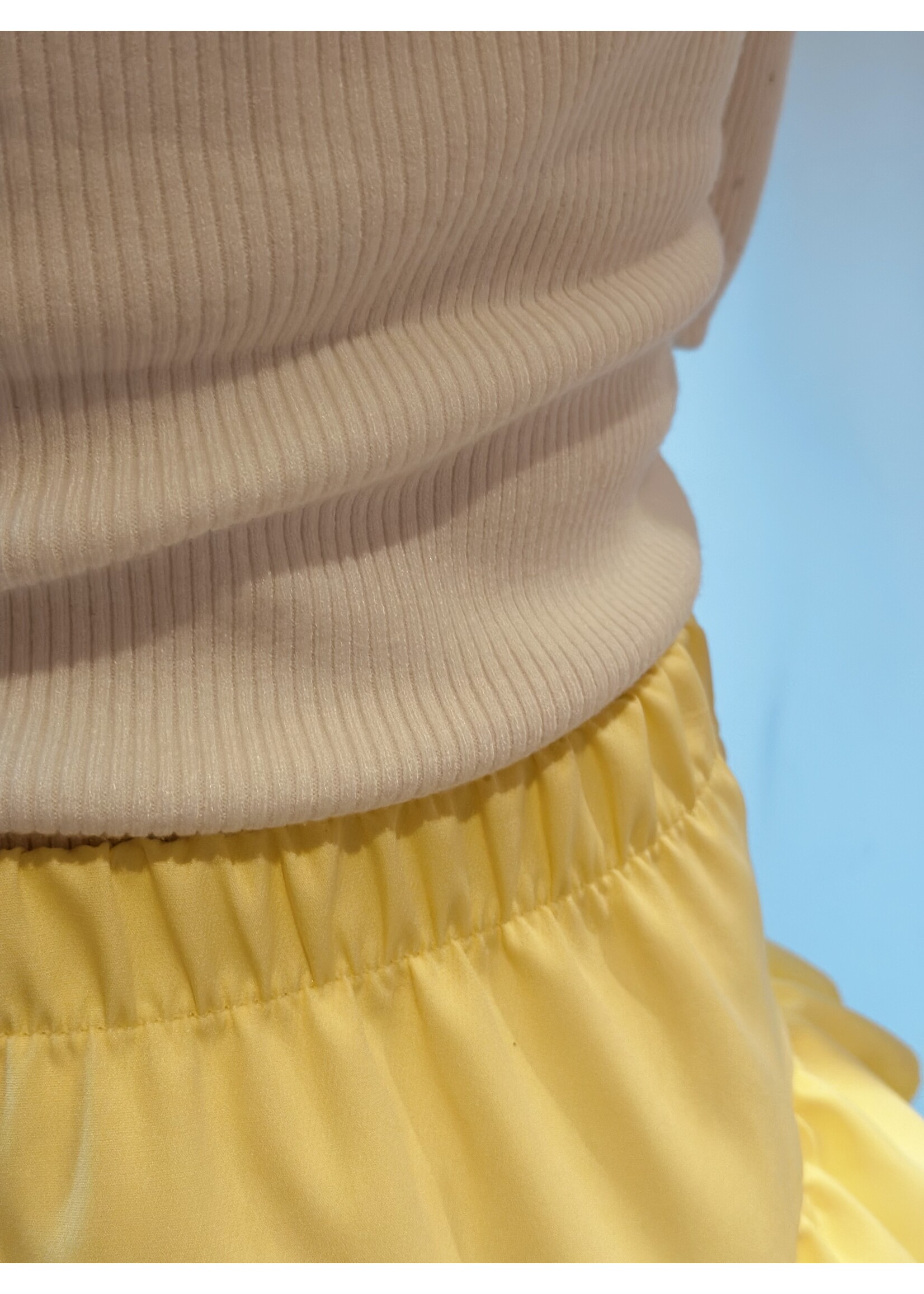 Melanie layered skirt yellow