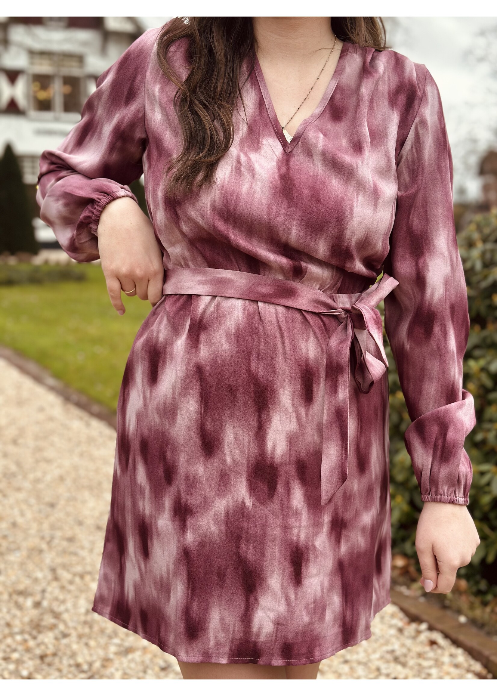 Lofty Manner Lofty Manner Alou dress pink print