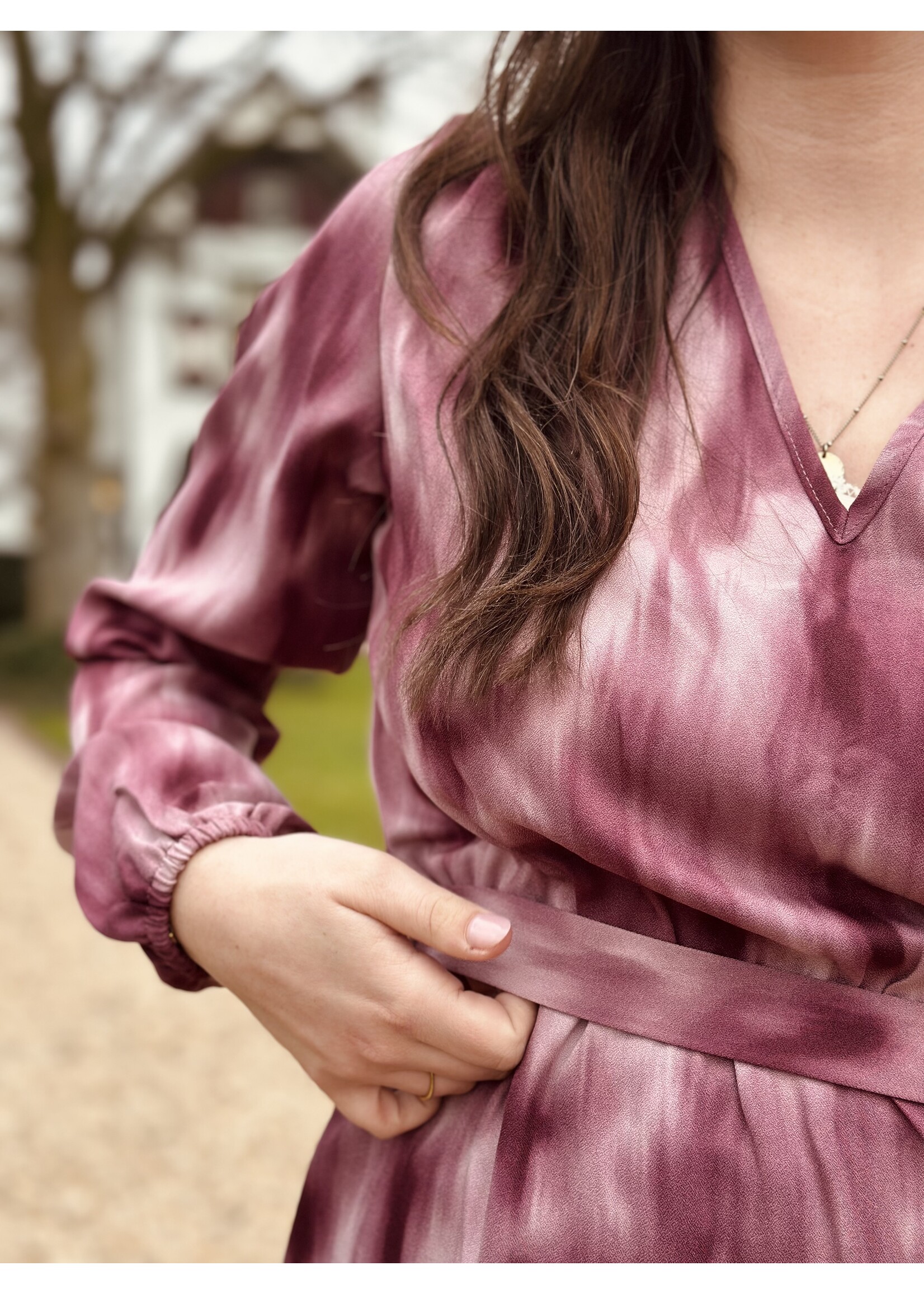 Lofty Manner Lofty Manner Alou dress pink print