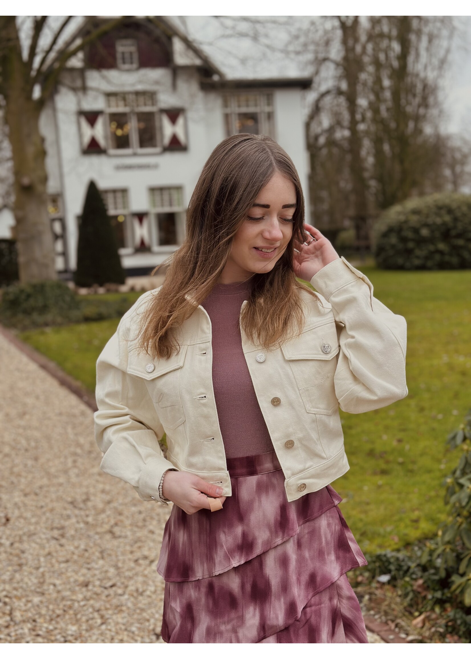 Lofty Manner Lofty Manner Iselin jacket ecru print