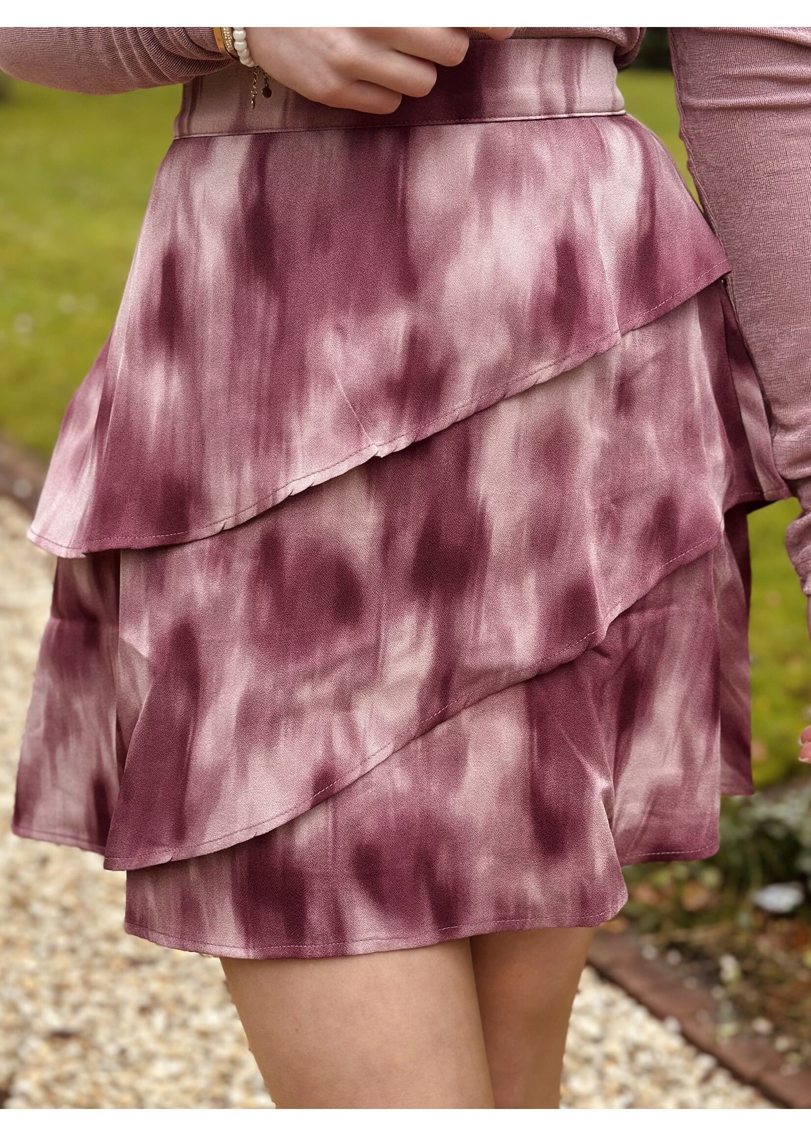 Lofty Manner Lofty Manner Ayra skirt pink print