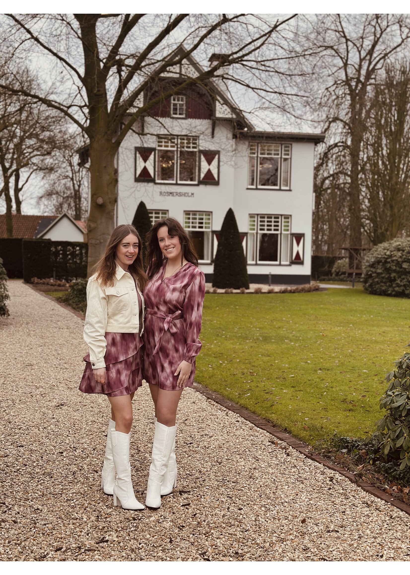 Lofty Manner Lofty Manner Ayra skirt pink print