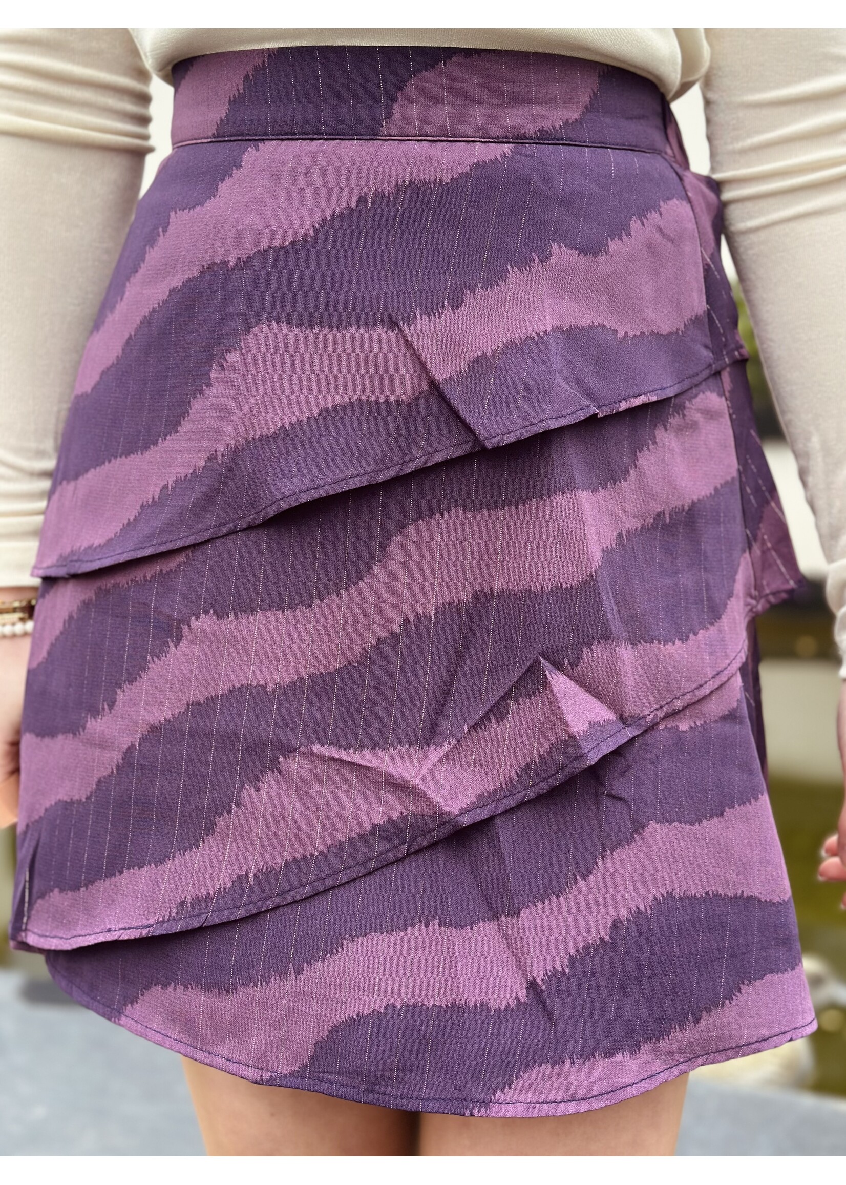 Lofty Manner Lofty Manner Ayra skirt purple print