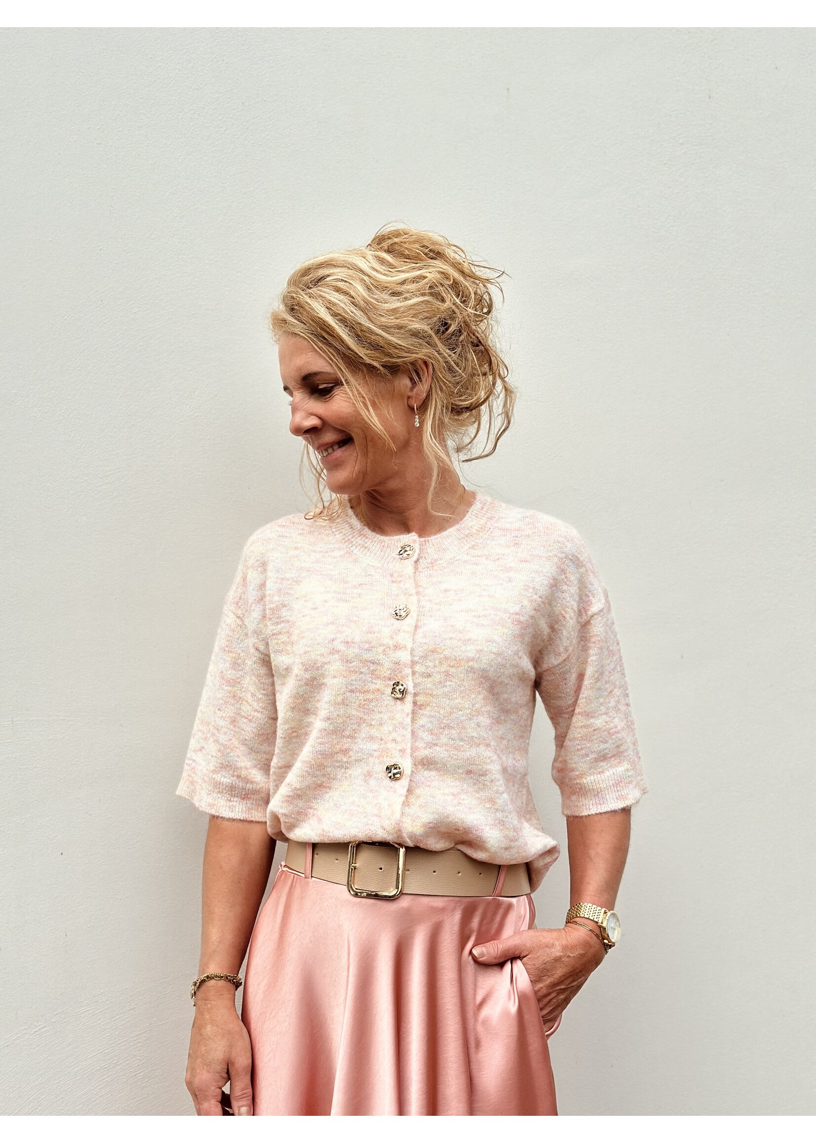 Ze-Ze Ze-Ze Dea cardigan pink print