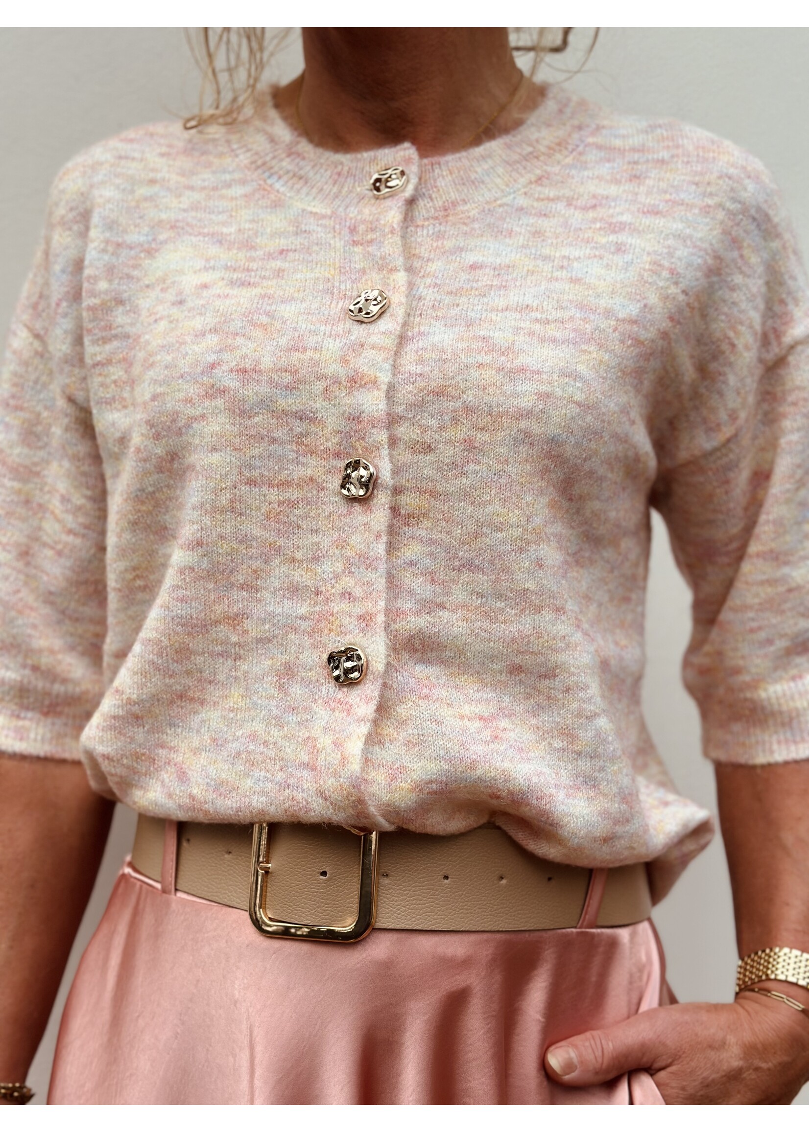 Ze-Ze Ze-Ze Dea cardigan pink print