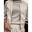 Lily gilet leather look beige