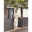 Arjanne long skirt leather look beige