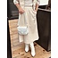 Arjanne long skirt leather look beige