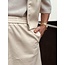 Arjanne long skirt leather look beige
