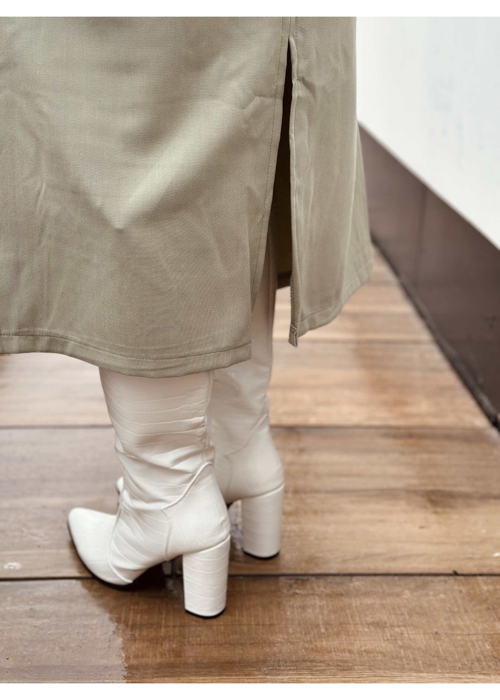 Ingrid long skirt green