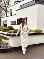 Ingrid long skirt beige