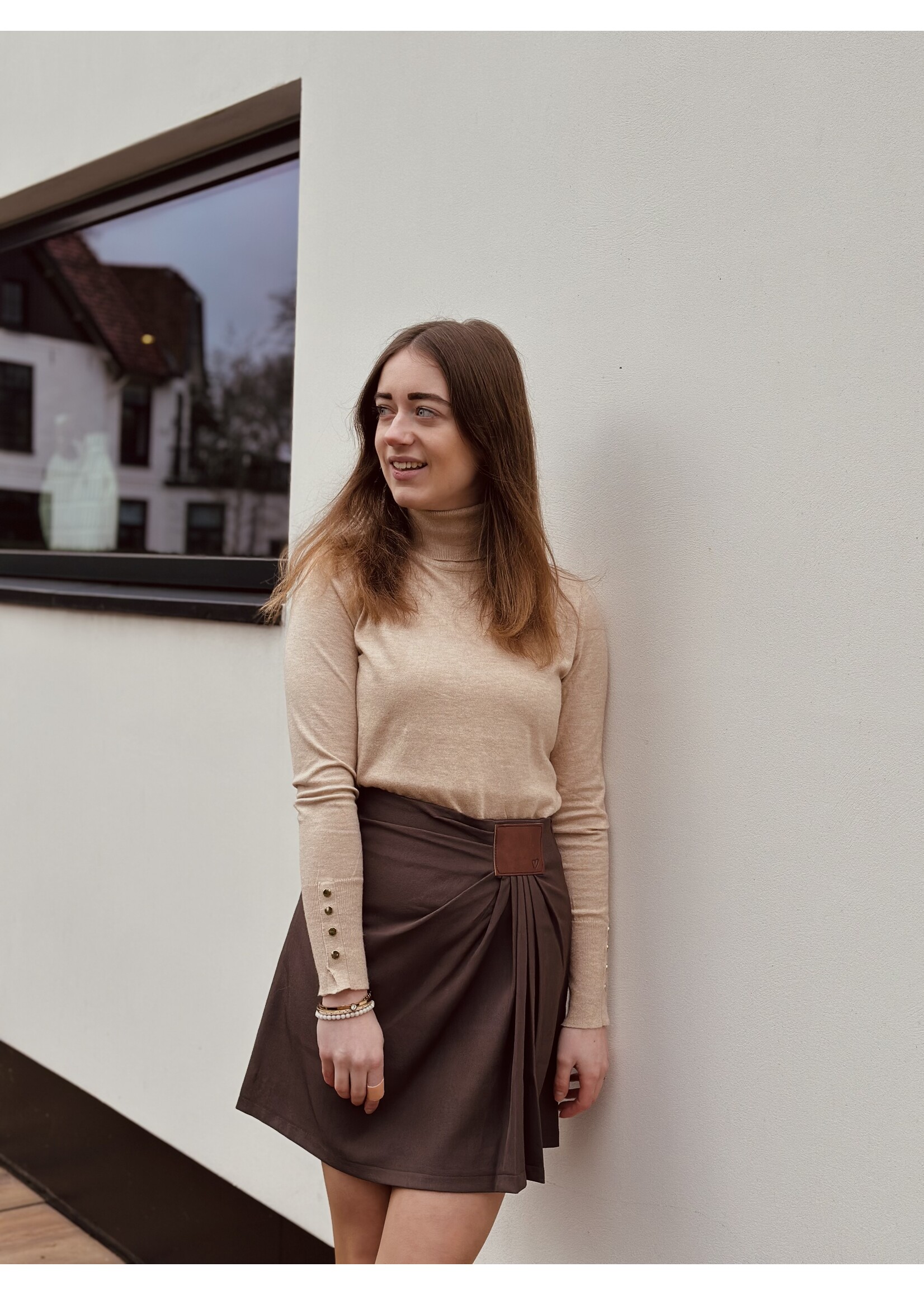 Jarelena skirt brown