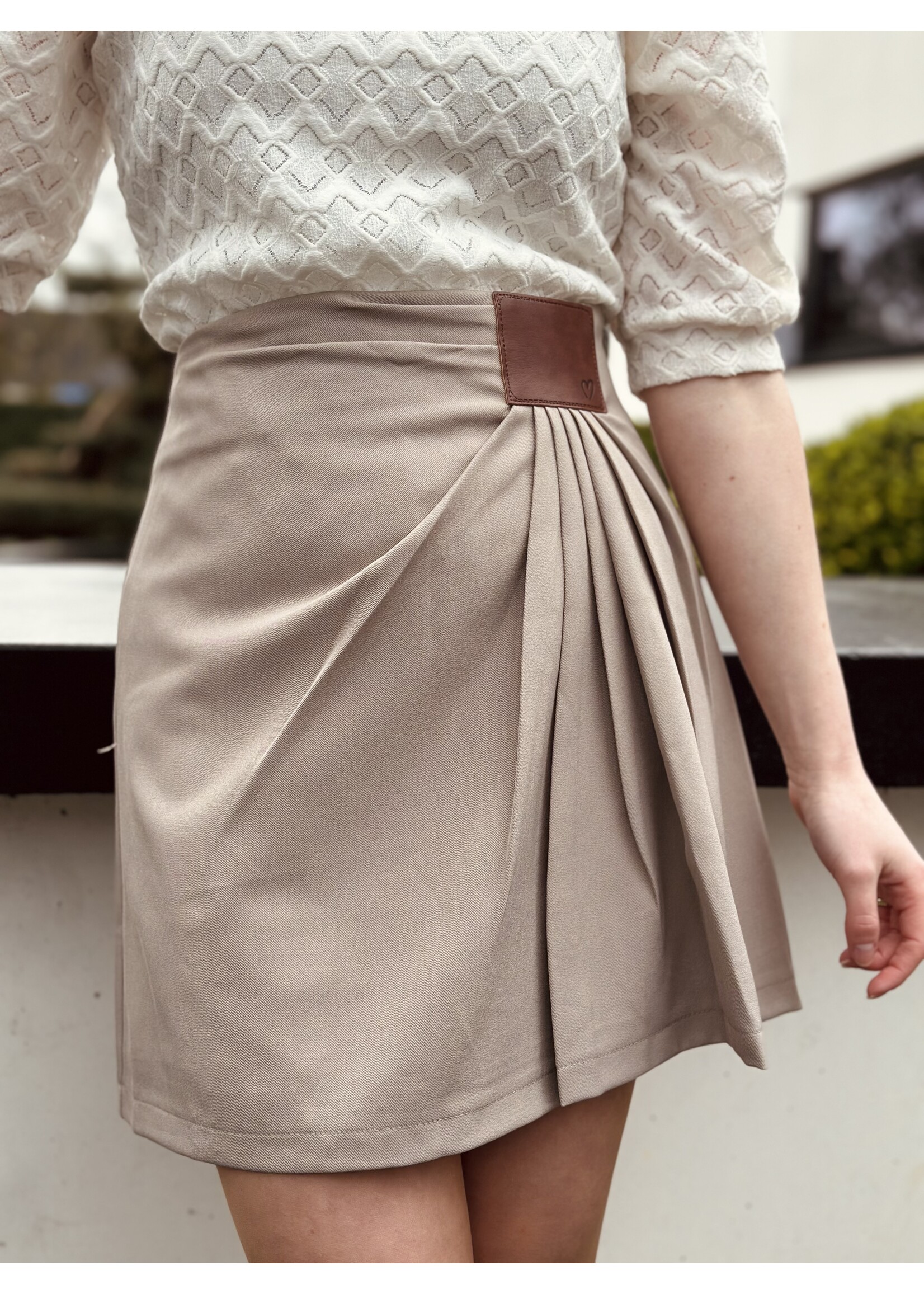 Jarelena skirt taupe