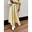 Miranda long satin skirt yellow One Size