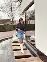 Elvira Elvira Demi denim skirt blue