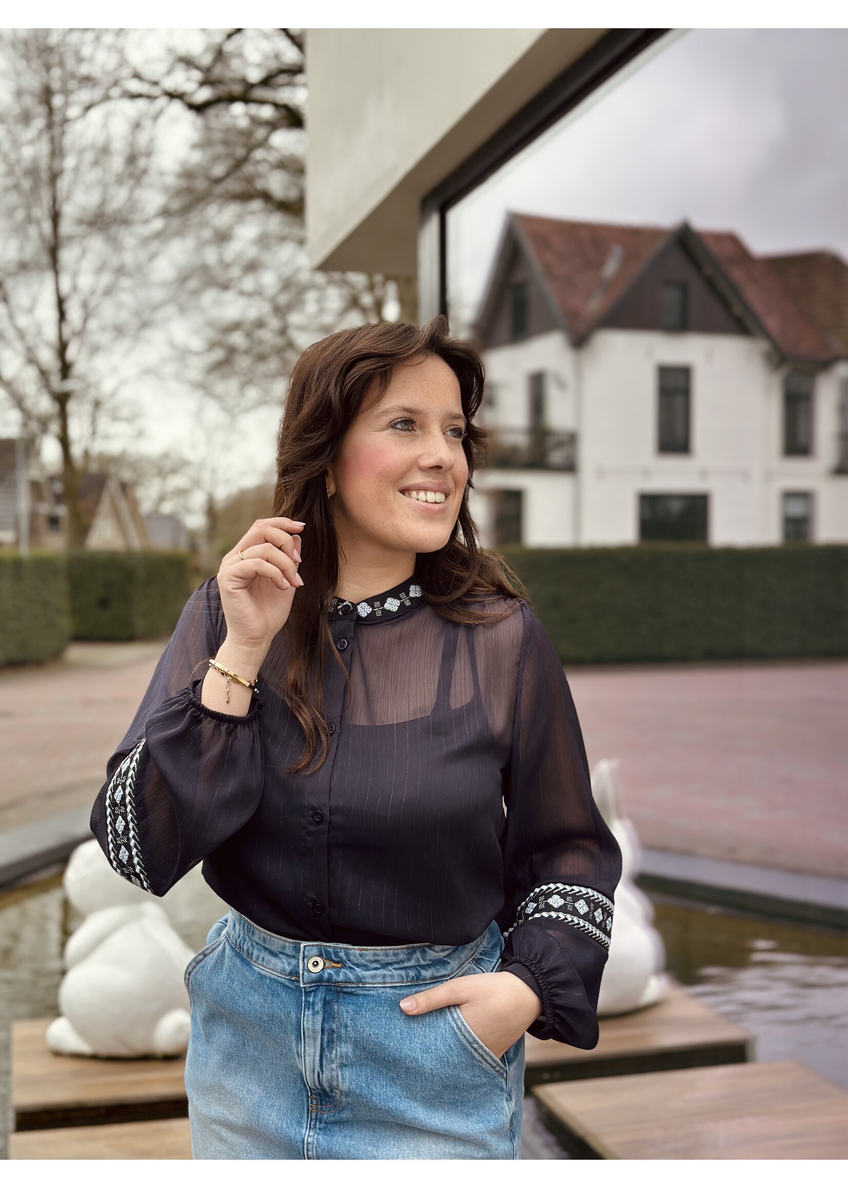 Elvira Elvira blouse Giorgia blue