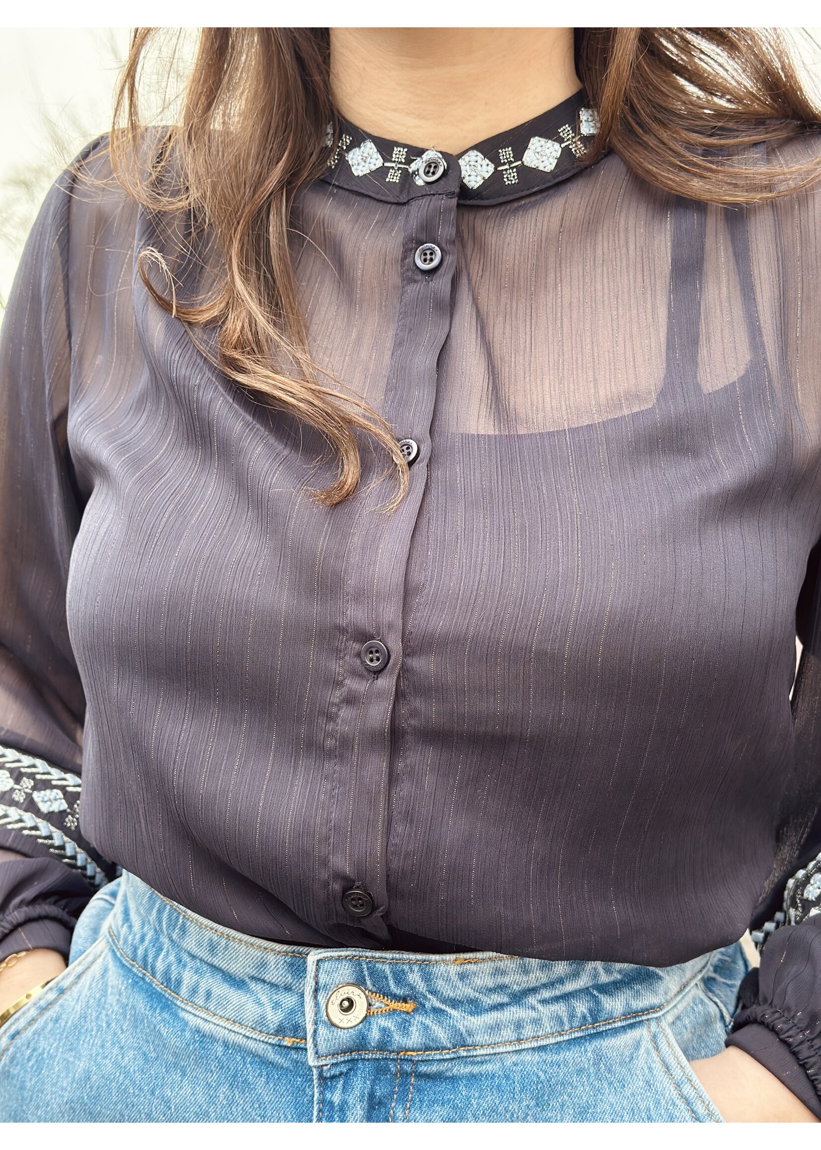 Elvira Elvira blouse Giorgia blue