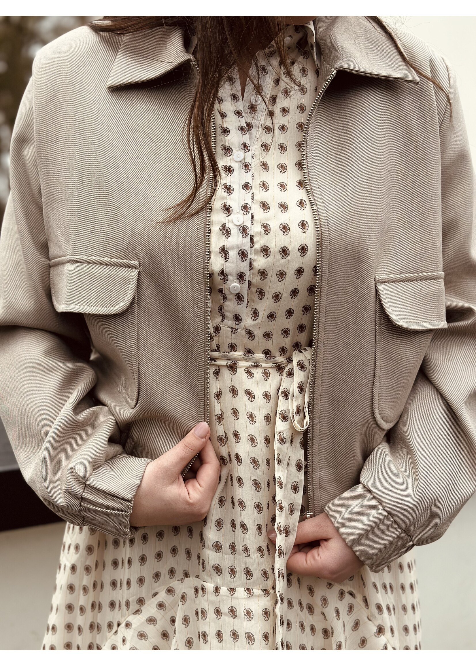 Elvira Elvira Zenzi bomber jacket taupe