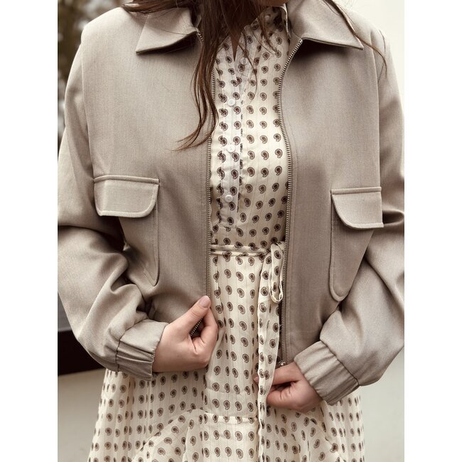 Elvira Elvira Zenzi bomber jacket taupe