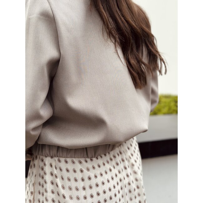 Elvira Elvira Zenzi bomber jacket taupe