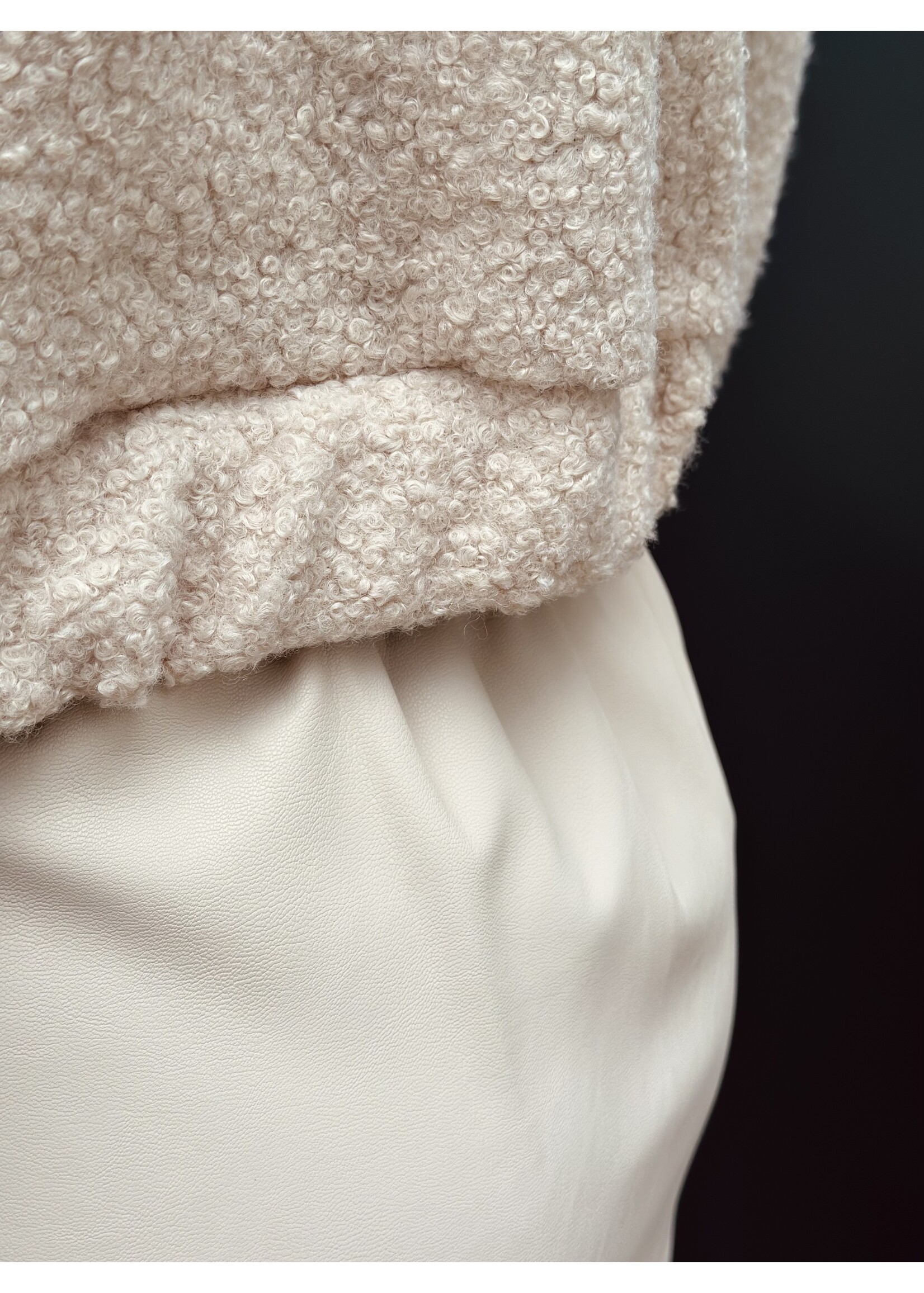 Benthe teddy jacket beige One Size