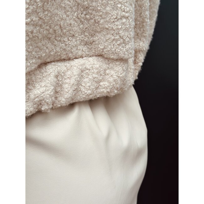 Benthe teddy jacket beige One Size
