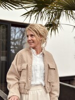 Benthe teddy jacket camel One Size