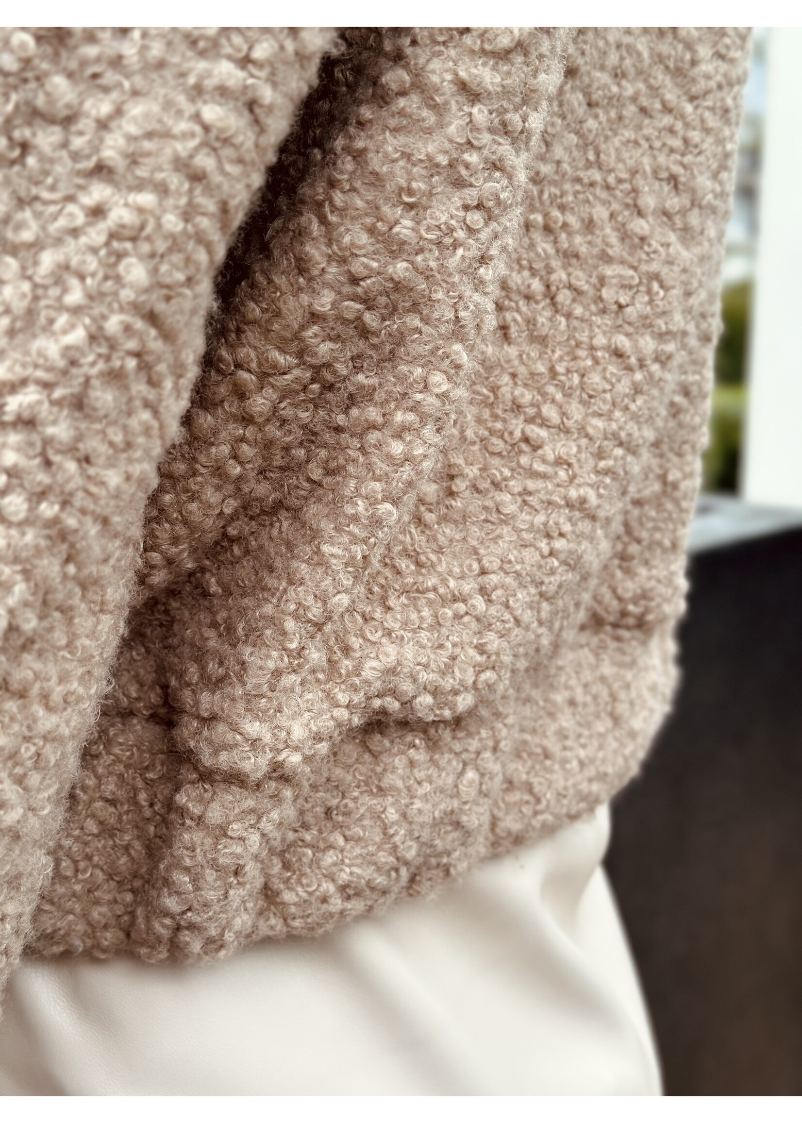 Benthe teddy jacket camel One Size