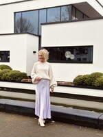 Lucie skirt satin purple One Size