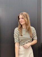 Lofty Manner Lofty Manner Ariane top green/white