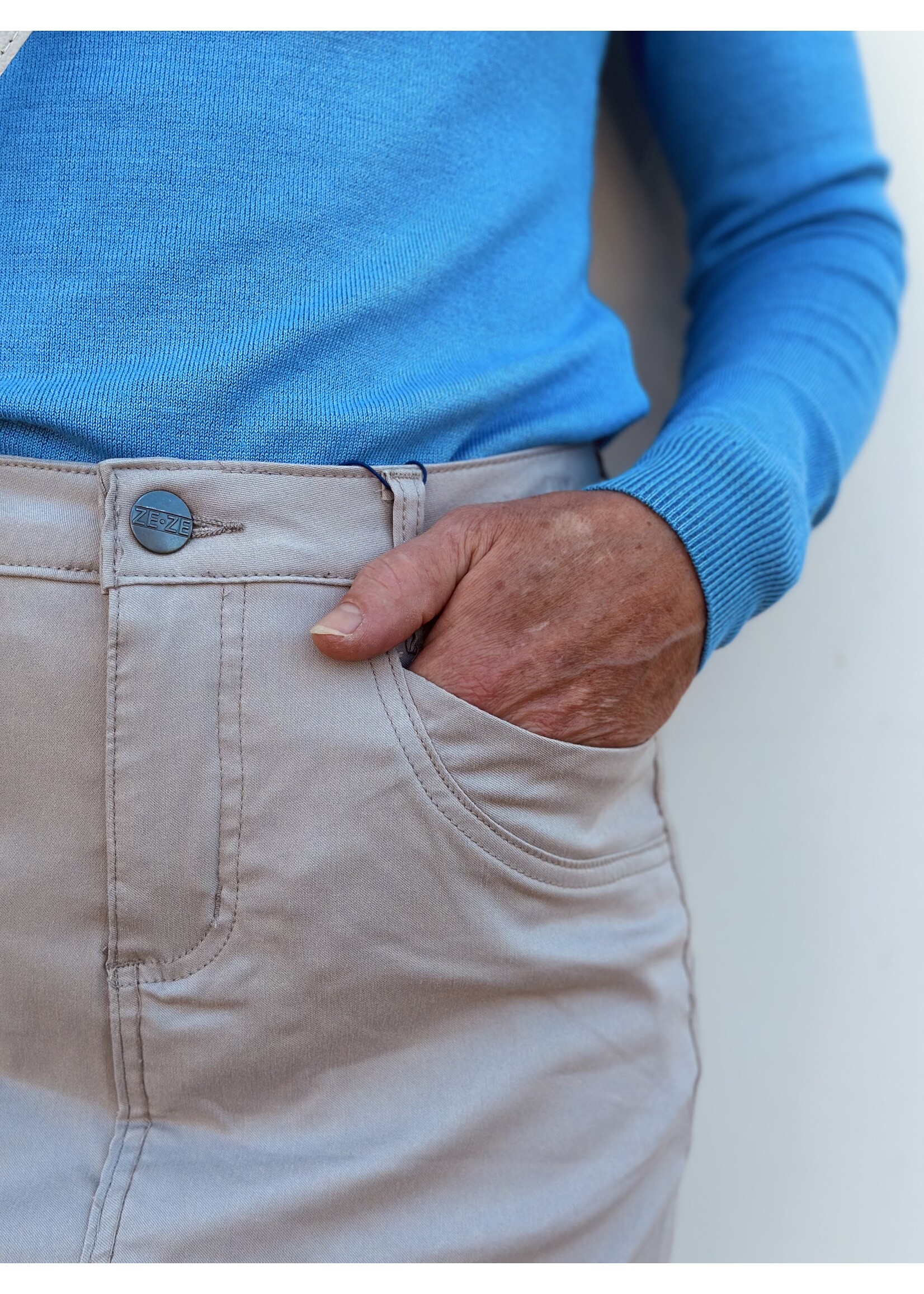 Ze-Ze Ze-Ze Amber long skirt beige