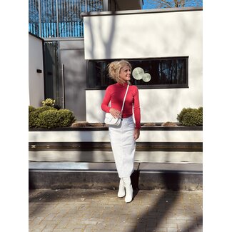 Ze-Ze Ze-Ze Amber long skirt white