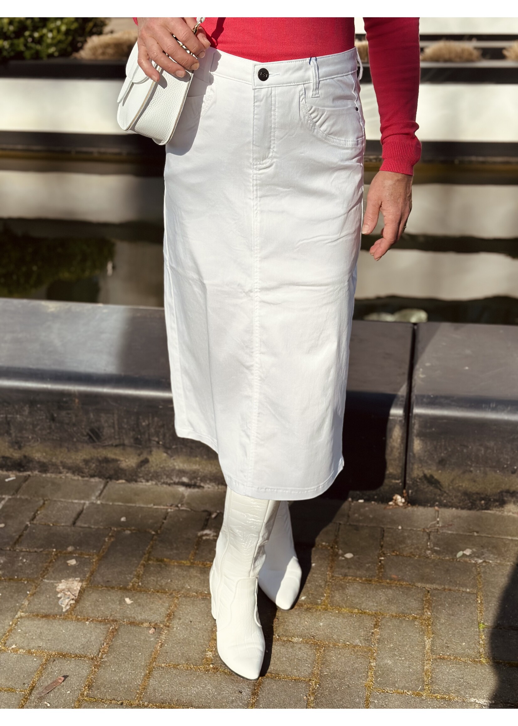 Ze-Ze Ze-Ze Amber long skirt white